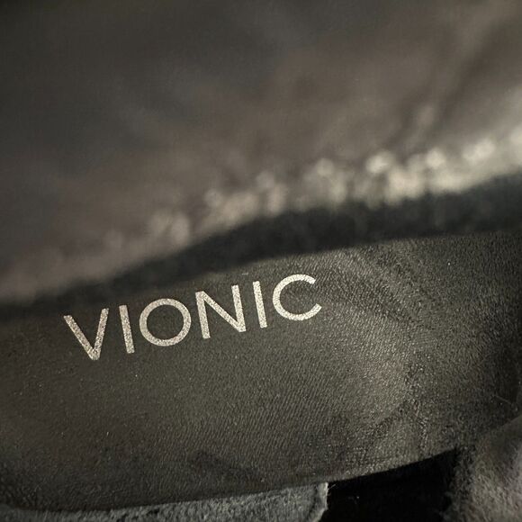 Vionic Bromley 322 Grey Suede Snakeskin Heeled Ankle Booties Size 8 - Picture 5 of 8